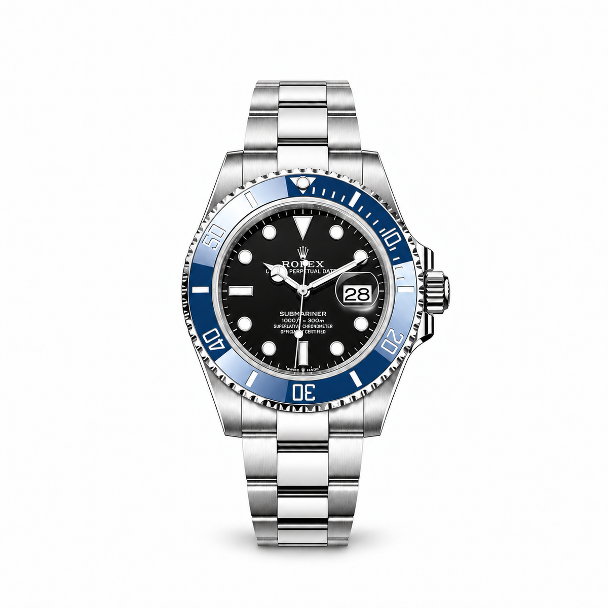 Rolex Submariner Blue Bezel White Gold 41 MM